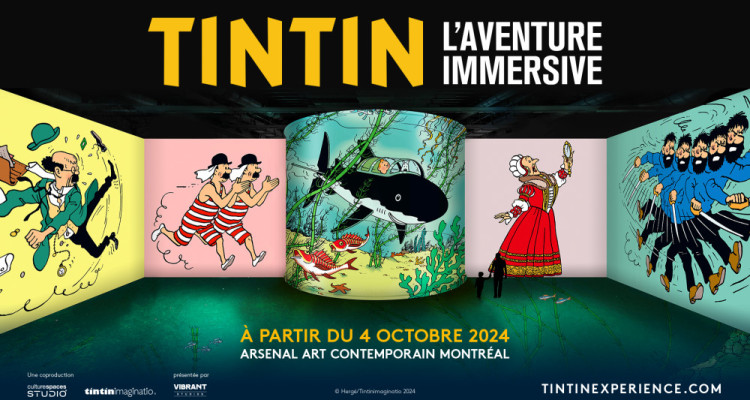 L’exposition « Tintin, l’aventure immersive » arrive à Montréal dès octobre 2024