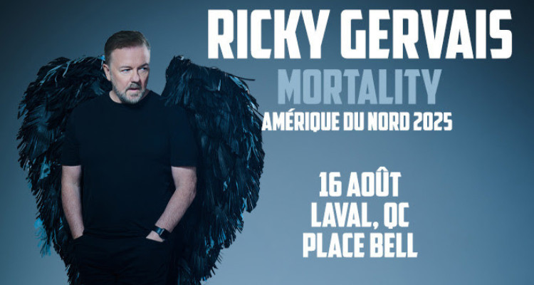 Ricky Gervais à la Place Bell en août 2025