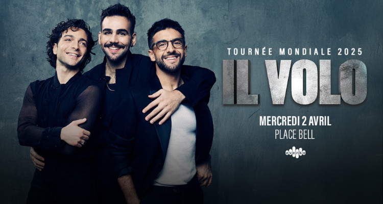 Le trio Il Volo à la Place Bell en avril 2025