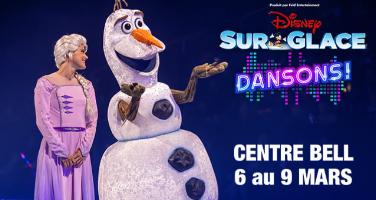 DISNEY SUR GLACE présentera le spectacle «Dansons !» en mars 2025 au Centre Bell