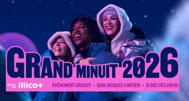 Grand Minuit 2026 : Klô Pelgag, Patrick Watson et Sarahmée pour le Nouvel An à Montréal
