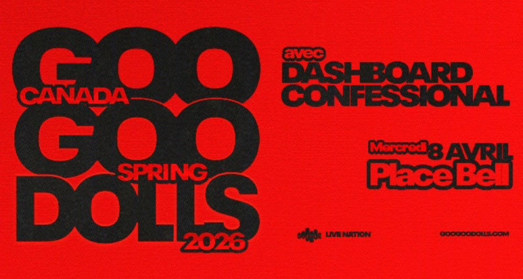 Les Goo Goo Dolls à la Place Bell en avril 2026