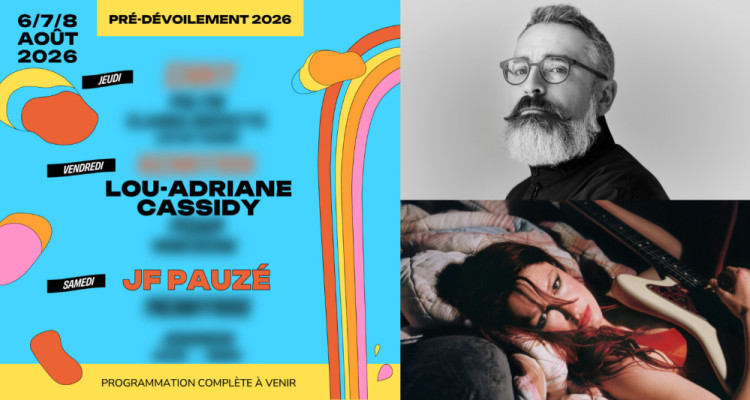 Le Festival de la Poutine de Drummondville annonce Lou-Adriane Cassidy et JF Pauzé pour 2026