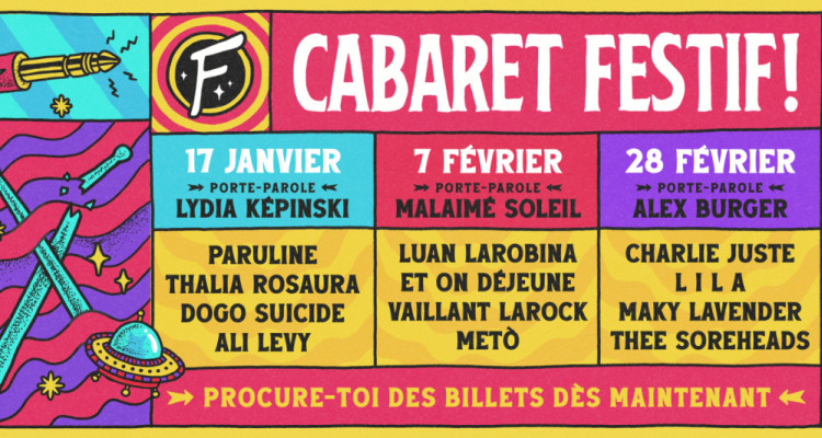 Le Cabaret Festif! dévoile les 12 projets de sa 15e édition