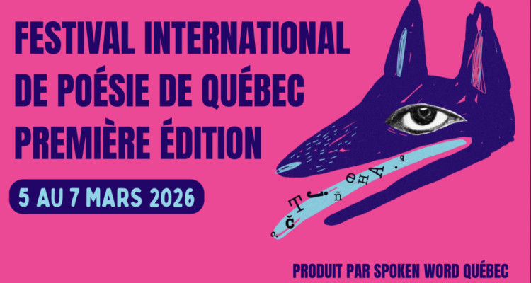 Un nouveau festival international de poésie s’installe à Québec et annonce sa programmation