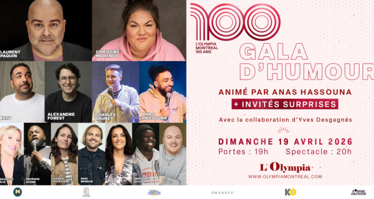 CONCOURS | Tentez de gagner 1 paire de billets pour le spectacle d’humour «Les 100 ans de L’Olympia»