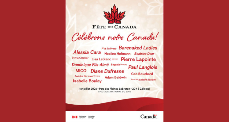 Programmation de la Fête du Canada 2026 : Alessia Cara, Pierre Lapointe, P’tit Belliveau et plus