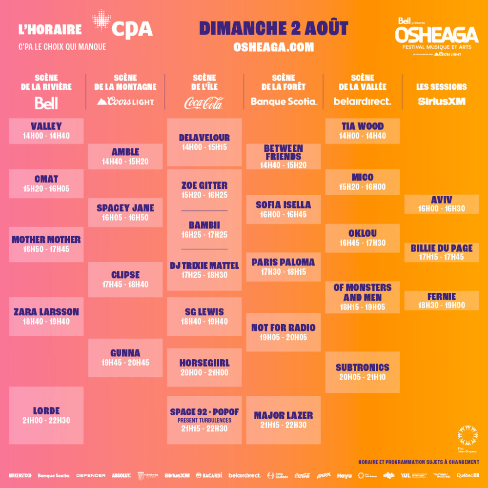 OSHEAGA 2026 | Qui voir ? Nos suggestions d’artistes à voir avant les têtes d’affiche